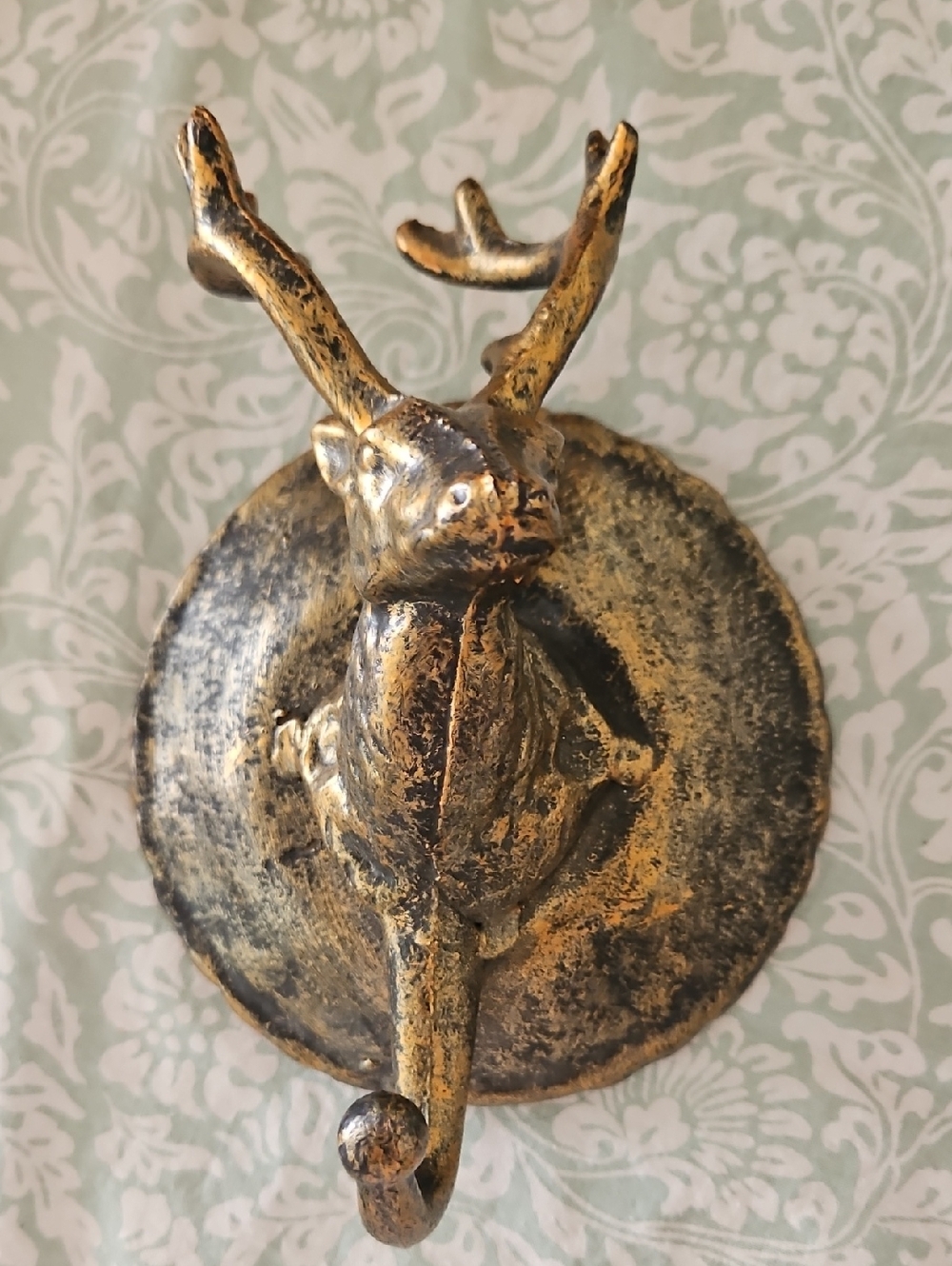 Vintage Brass Style Deer Hanging Knob